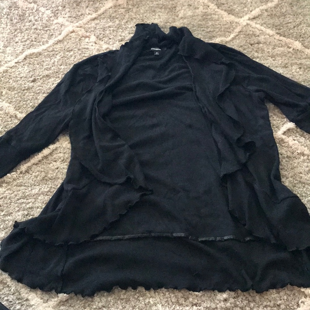 Ruffled cardigan